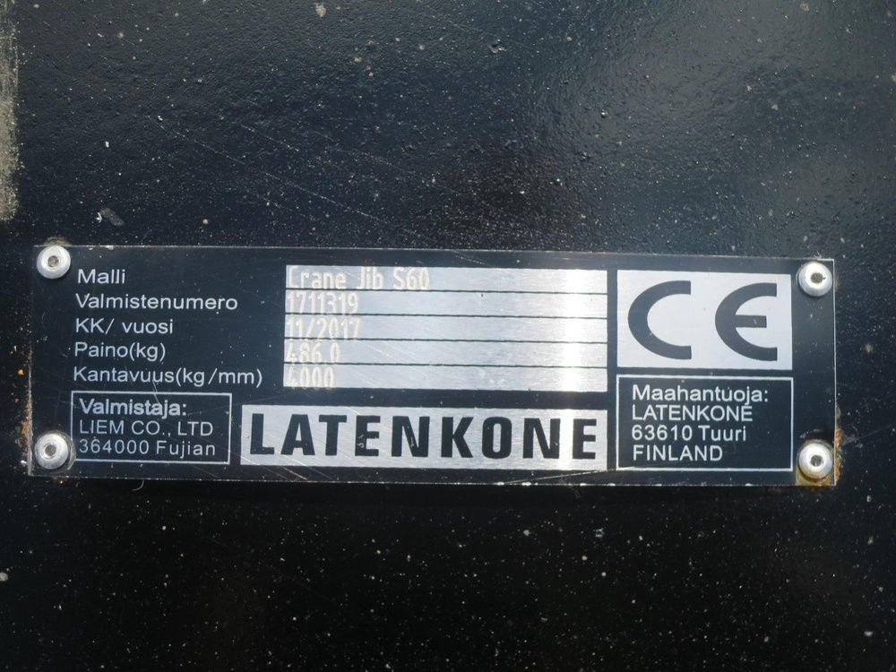 Стрела за Багер Laten Kaivinkoneen nostopuomi 4ton S60: снимка 9