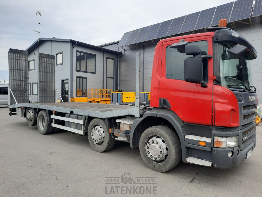 Scania P380 8x2 koneenkuljetusauto - Автовоз камион: снимка 2 Scania P380 8x2 koneenkuljetusauto - Автовоз камион: снимка 2