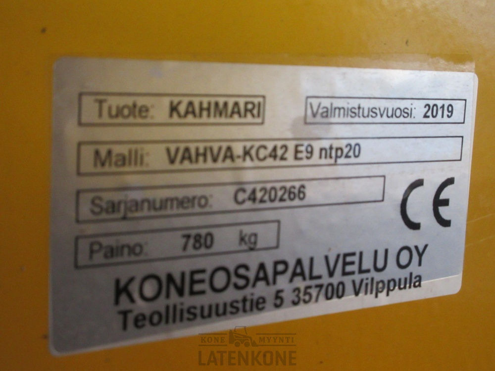 Грайфер за Строителна техника Vahva KC42 E9 NTP20 kaivinkoneen koura: снимка 11