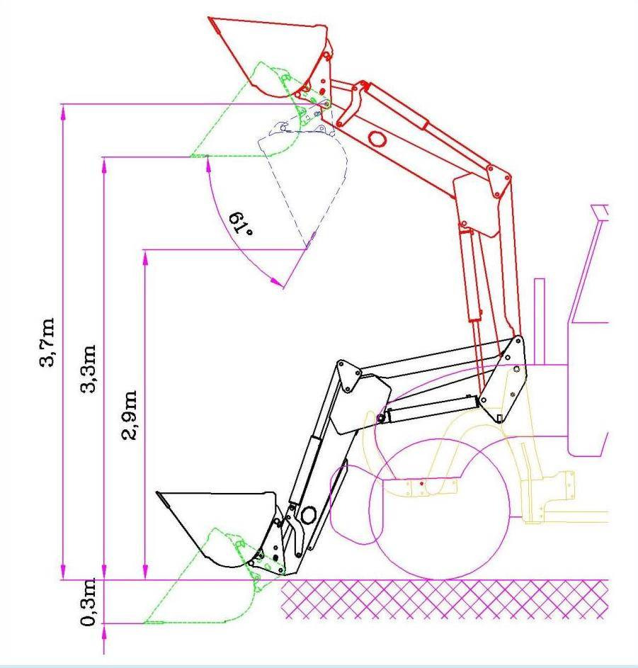 Hydrometal front loader AT-30 - Челен товарач за трактор: снимка 5 Hydrometal front loader AT-30 - Челен товарач за трактор: снимка 5
