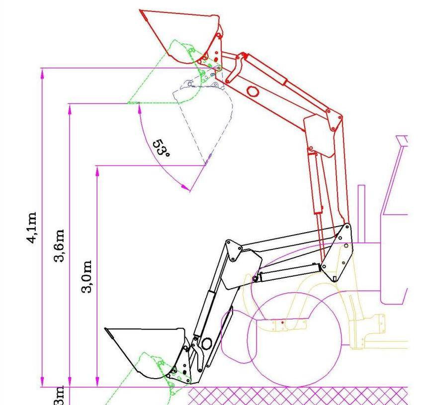 Hydrometal front loader AT-40 - Челен товарач за трактор: снимка 5 Hydrometal front loader AT-40 - Челен товарач за трактор: снимка 5