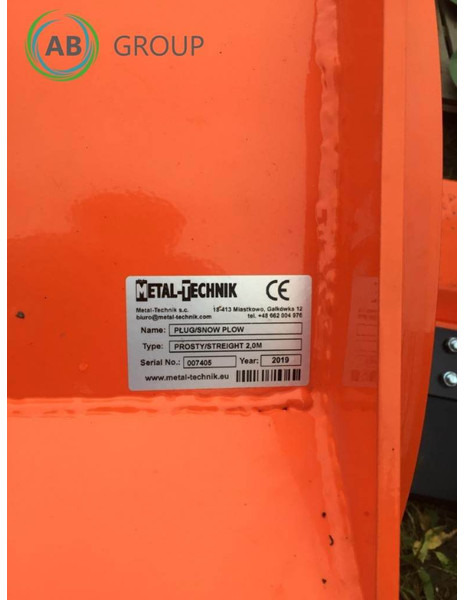 METAL-TECHNIK pług odśnieżny prosty 2m - Гребло за сняг за Селскостопанска техника: снимка 4 METAL-TECHNIK pług odśnieżny prosty 2m - Гребло за сняг за Селскостопанска техника: снимка 4