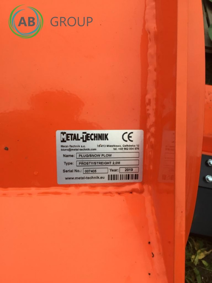 Metal-Technik straight snow plow 2m - Гребло за сняг за Селскостопанска техника: снимка 5 Metal-Technik straight snow plow 2m - Гребло за сняг за Селскостопанска техника: снимка 5