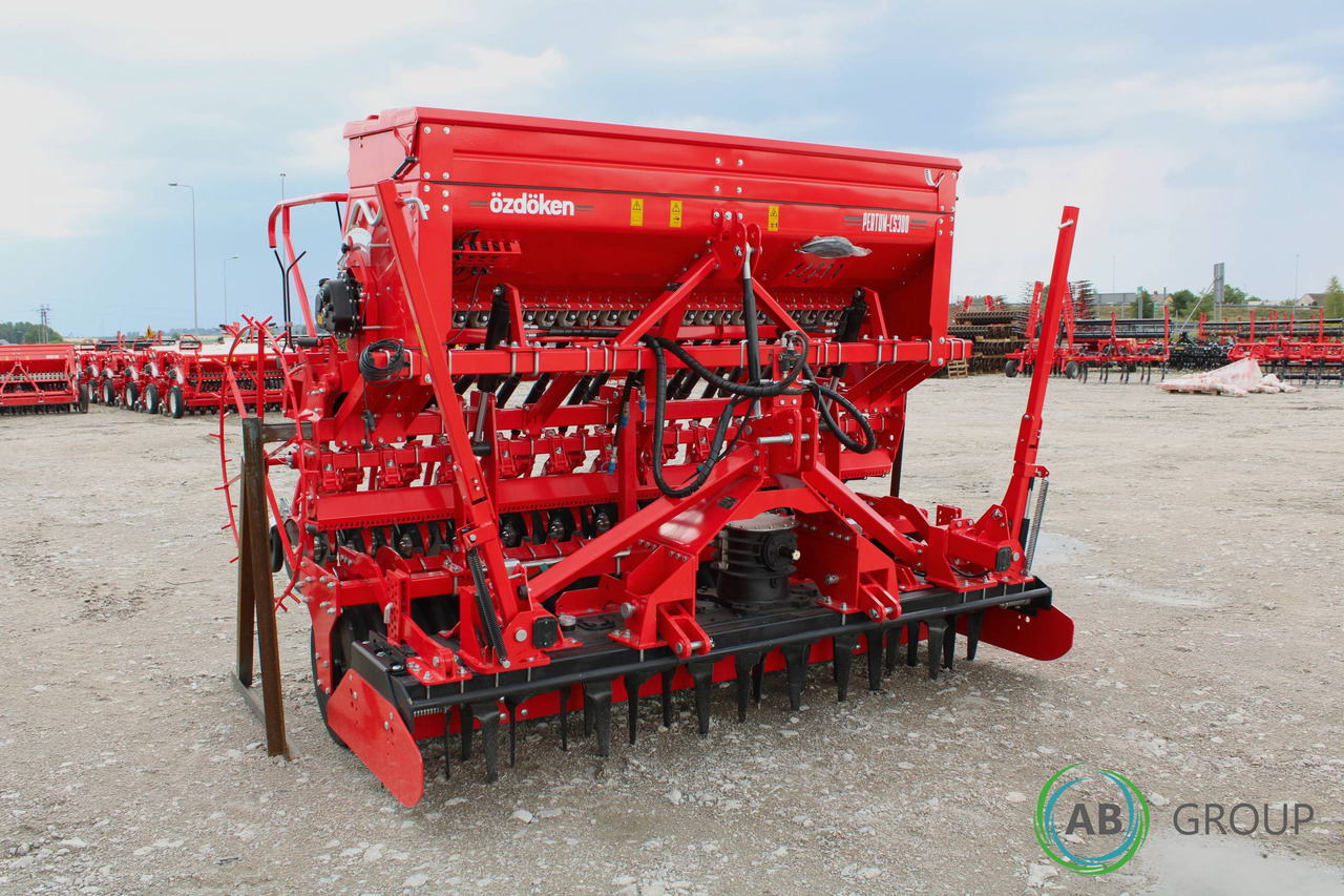 Mounted seed drill combination with power harrow Ozdoken Pertum CS-300 – double disc, rubber roller - Комбинирана сеялка: снимка 1 Mounted seed drill combination with power harrow Ozdoken Pertum CS-300 – double disc, rubber roller - Комбинирана сеялка: снимка 1