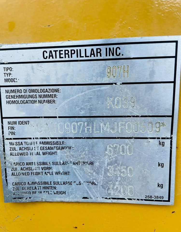 Лизинг на  Caterpillar 907H Caterpillar 907H: снимка 16
