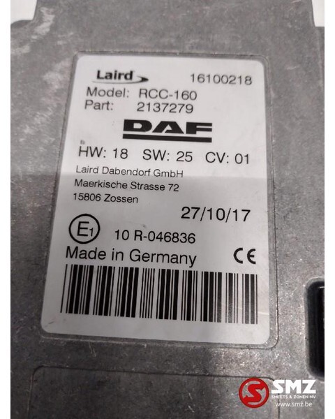 DAF Occ Ecu - DAF XF EURO 6 2137279 - Блок за управление за Камион: снимка 2 DAF Occ Ecu - DAF XF EURO 6 2137279 - Блок за управление за Камион: снимка 2