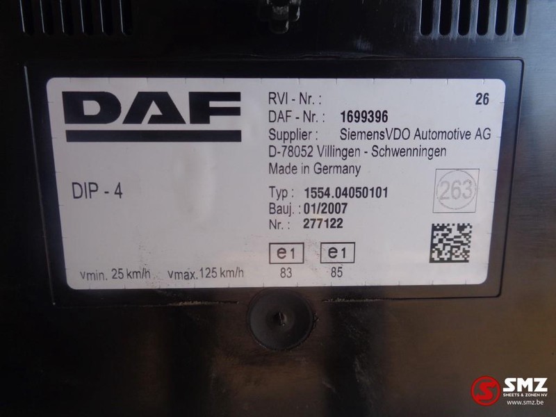 DAF Occ instrumentenpaneel daf xf105 - Табло за Камион: снимка 3 DAF Occ instrumentenpaneel daf xf105 - Табло за Камион: снимка 3