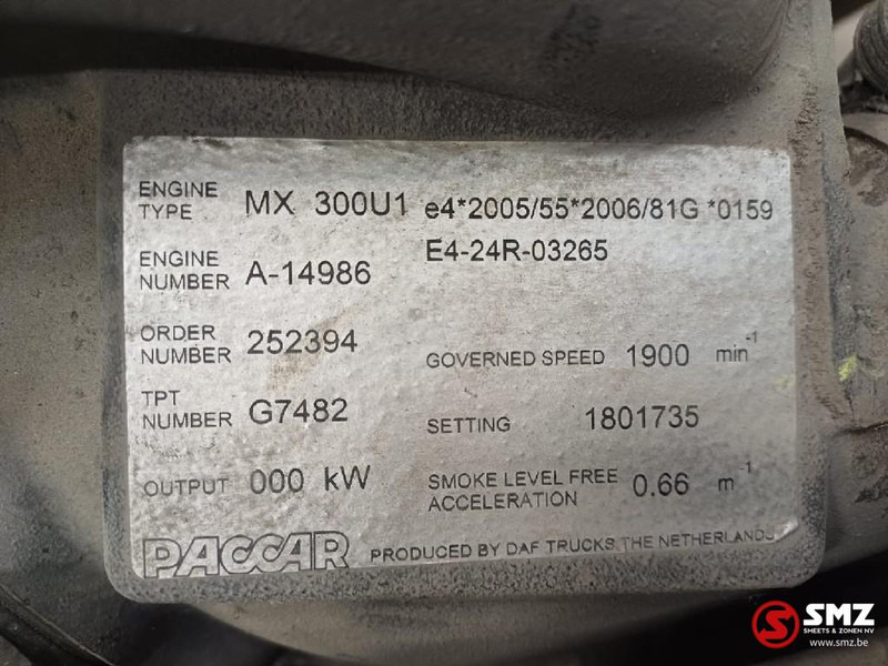 DAF Occ motor MX300 KW DAF - Двигател за Камион: снимка 5 DAF Occ motor MX300 KW DAF - Двигател за Камион: снимка 5