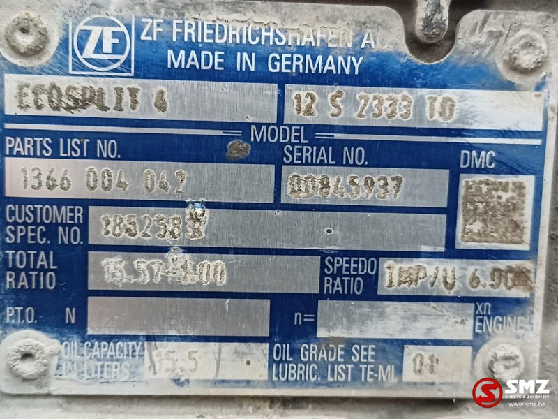 DAF Occ versnellingsbak 12S2333TD DAF - Скоростна кутия за Камион: снимка 5 DAF Occ versnellingsbak 12S2333TD DAF - Скоростна кутия за Камион: снимка 5