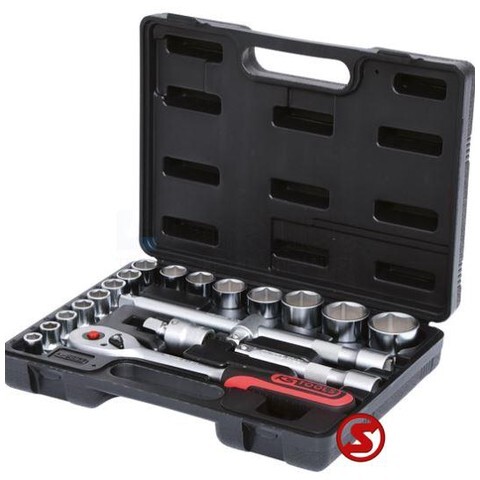 Diversen 1/2" dopsleutelset 20 stuks - Автомобилен инструмент: снимка 1 Diversen 1/2" dopsleutelset 20 stuks - Автомобилен инструмент: снимка 1
