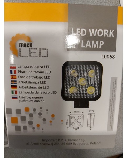 Diversen Werklamp 5x3W LED 12-24V 975 lumen - Светлина/ Осветление за Камион: снимка 1 Diversen Werklamp 5x3W LED 12-24V 975 lumen - Светлина/ Осветление за Камион: снимка 1