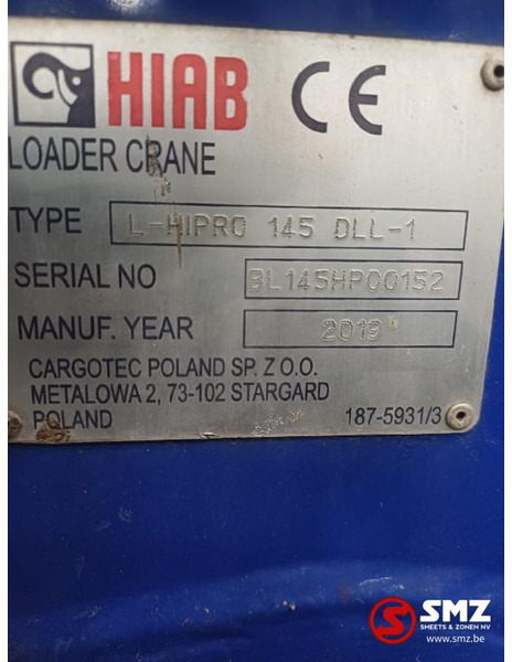 Стрела за Подемно-транспортна техника Hiab Occ Autolaadkraan Hiab L-Hipro 145 DLL - 1: снимка 8