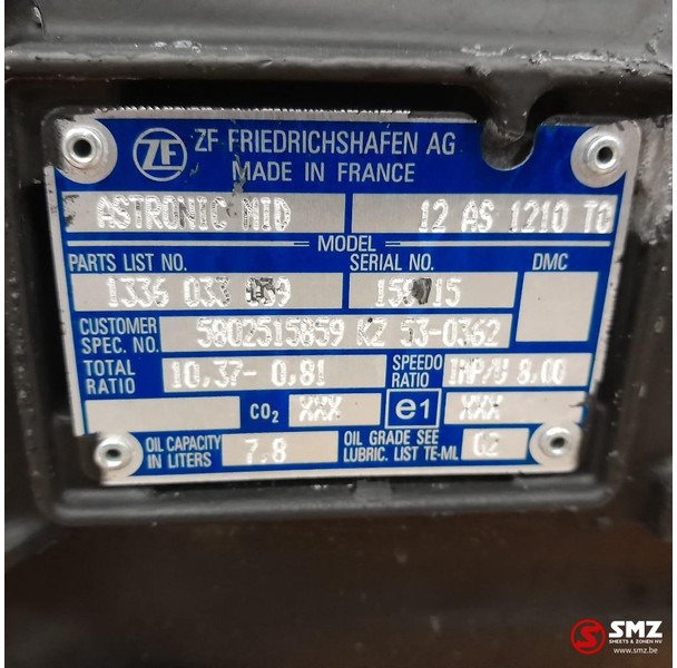 Iveco Occ versnellingsbak 12AS1210TO Iveco - Скоростна кутия за Камион: снимка 5 Iveco Occ versnellingsbak 12AS1210TO Iveco - Скоростна кутия за Камион: снимка 5