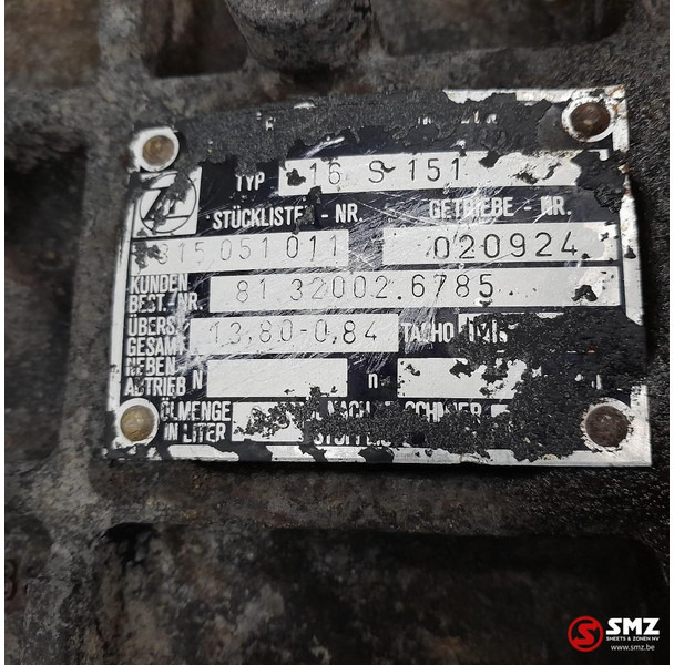 Скоростна кутия за Камион MAN Occ versnellingsbakhuis 16S151 MAN: снимка 6 Скоростна кутия за Камион MAN Occ versnellingsbakhuis 16S151 MAN: снимка 6