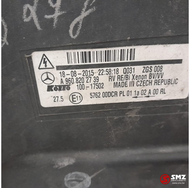 Mercedes-Benz Occ koplamp rechts Mercedes - Преден фар за Камион: снимка 3 Mercedes-Benz Occ koplamp rechts Mercedes - Преден фар за Камион: снимка 3