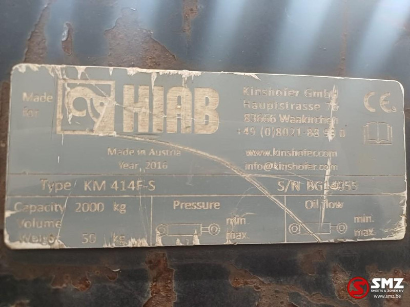 Hiab Occ pallethaak KM414F-S Hiab - Прикачен инвентар за Подемно-транспортна техника: снимка 5 Hiab Occ pallethaak KM414F-S Hiab - Прикачен инвентар за Подемно-транспортна техника: снимка 5