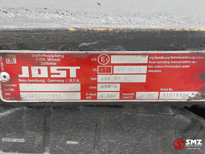 Jost Occ koppelschotel + montageplaat JSK37C JOST - Седло за Камион: снимка 5 Jost Occ koppelschotel + montageplaat JSK37C JOST - Седло за Камион: снимка 5