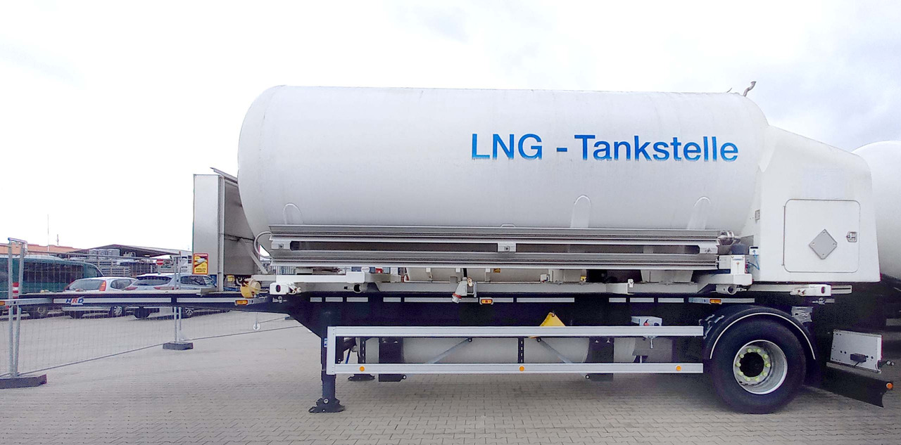 Schwingenschlögel LNG tank filling station Methan Gas Cryogenic tank gas tank - Полуремарке цистерна: снимка 2 Schwingenschlögel LNG tank filling station Methan Gas Cryogenic tank gas tank - Полуремарке цистерна: снимка 2