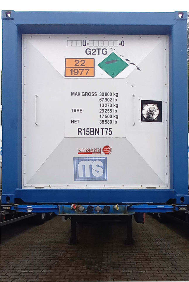 Ziemann LNG Methan Gas Cryogenic tank container 40ft tank - Полуремарке цистерна: снимка 2 Ziemann LNG Methan Gas Cryogenic tank container 40ft tank - Полуремарке цистерна: снимка 2