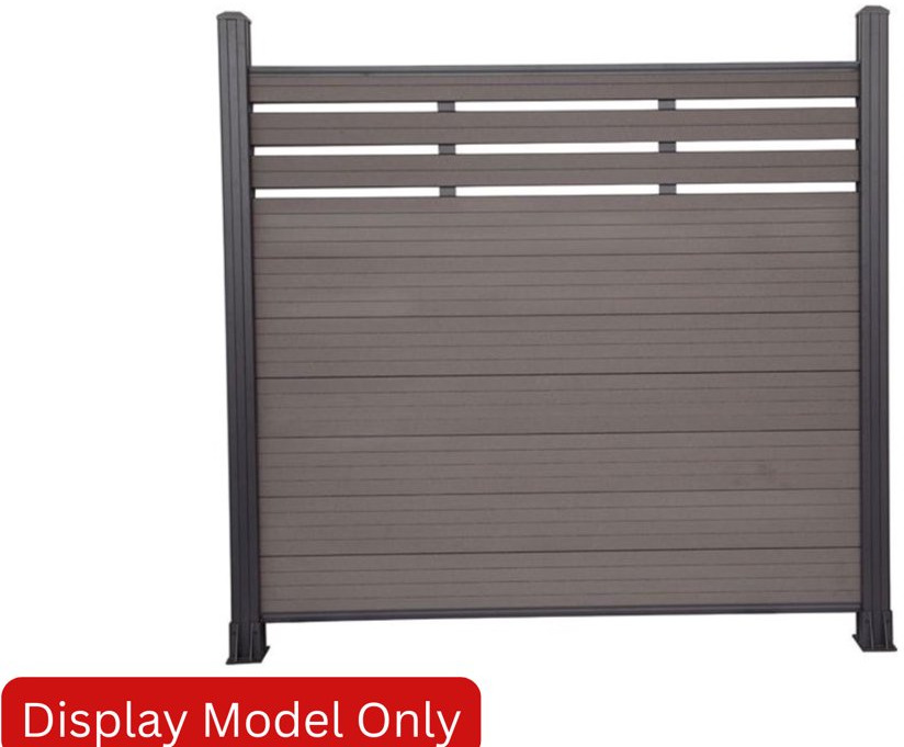 1.7m Wide Teak Composite Fence Panel (25 Panels), 2.45m Black Aluminium Post (26 Posts) Complete With Assembly Kit - Оборудване за гаражи/ Работилници: снимка 1 1.7m Wide Teak Composite Fence Panel (25 Panels), 2.45m Black Aluminium Post (26 Posts) Complete With Assembly Kit - Оборудване за гаражи/ Работилници: снимка 1
