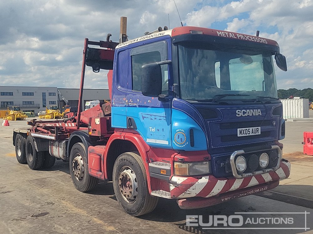 Мултилифт с кука камион 2005 Scania P380: снимка 7
