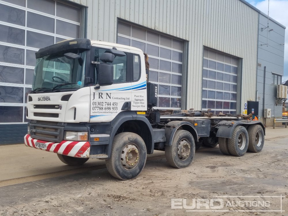 2008 Scania P380 - Мултилифт с кука камион: снимка 1 2008 Scania P380 - Мултилифт с кука камион: снимка 1