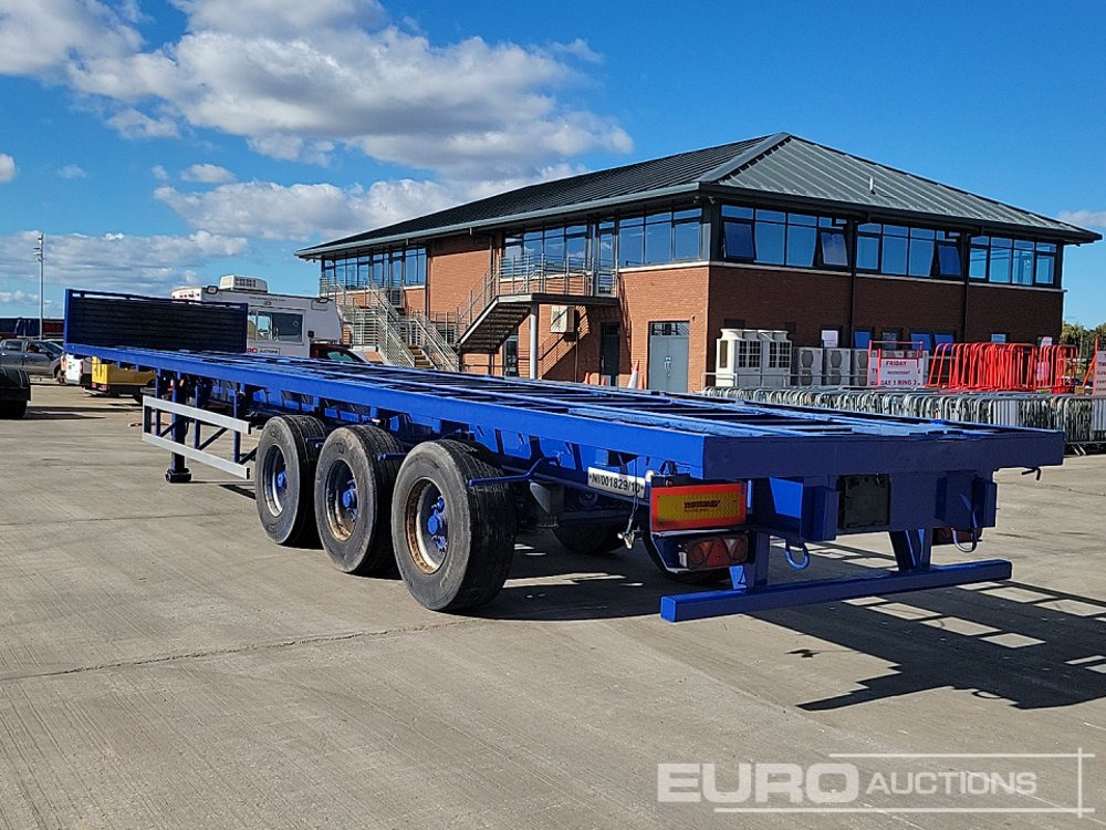 2010 SDC Tri Axle Flat Bed Trailer - Бордово полуремарке/ Платформа: снимка 3 2010 SDC Tri Axle Flat Bed Trailer - Бордово полуремарке/ Платформа: снимка 3
