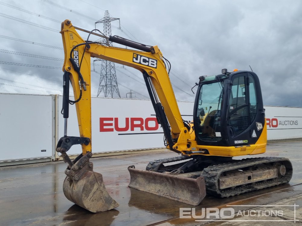 2011 JCB 8085ZTS - Мини багер: снимка 1 2011 JCB 8085ZTS - Мини багер: снимка 1