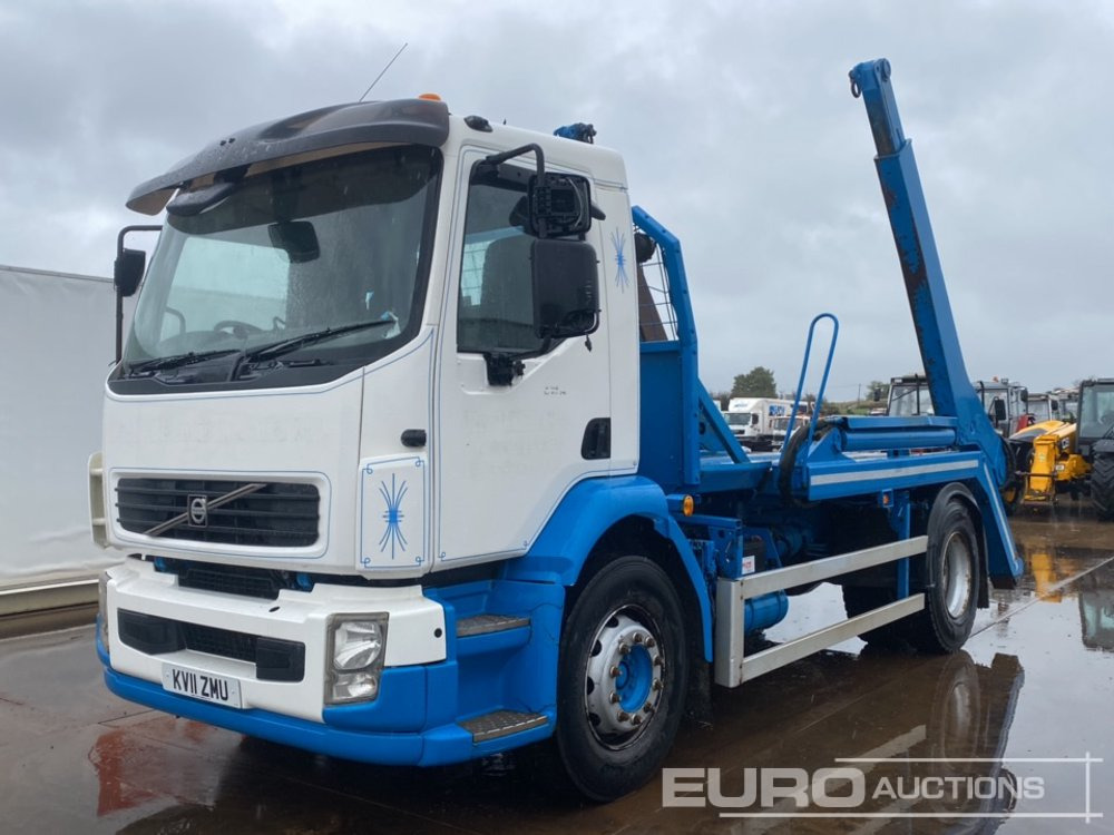 2011 Volvo 4x2 Skip Lorry, Manual Gearbox, A/C - Мултилифт за контейнери камион: снимка 1 2011 Volvo 4x2 Skip Lorry, Manual Gearbox, A/C - Мултилифт за контейнери камион: снимка 1