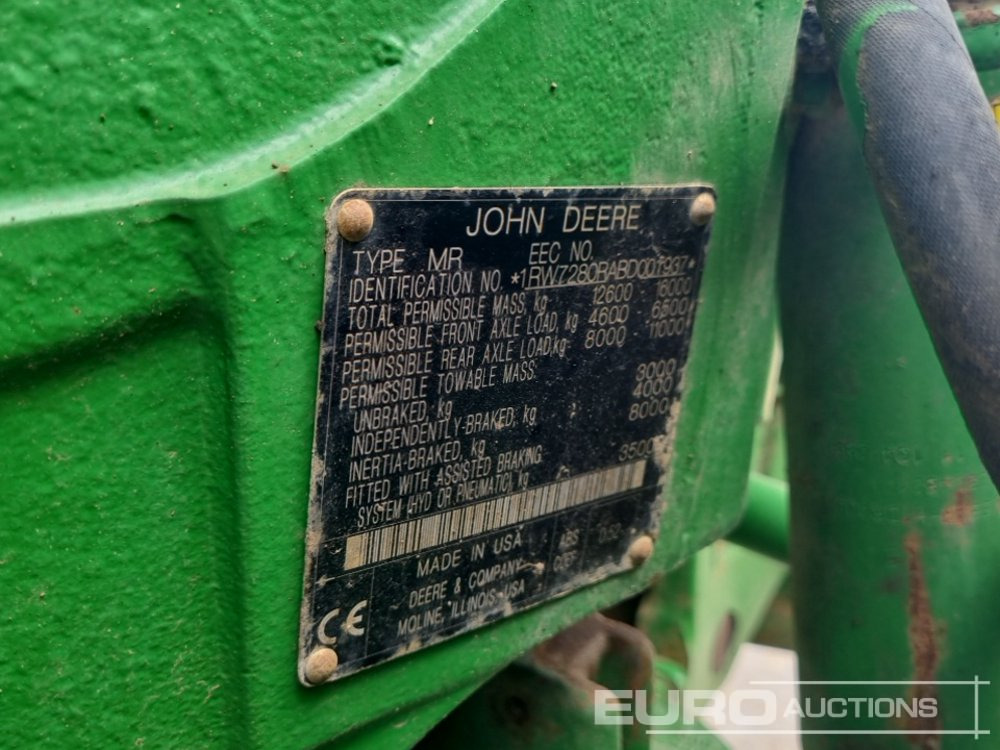 Трактор 2012 John Deere 7280R: снимка 37
