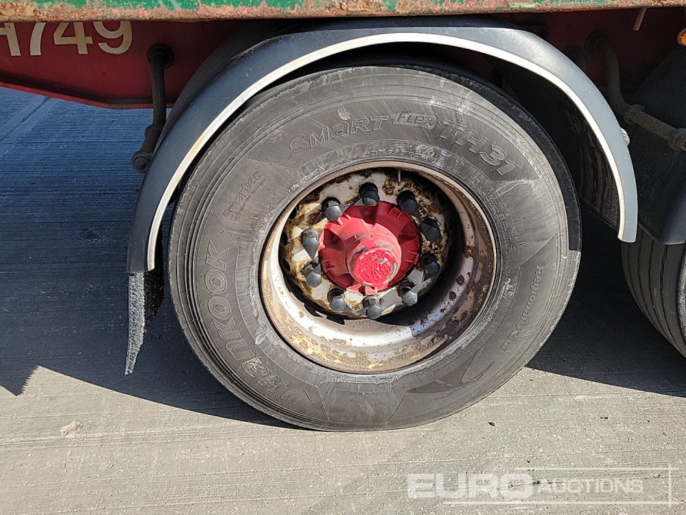 Бордово полуремарке/ Платформа 2012 SDC Tri Axle Flatbed Trailer (3 of): снимка 12