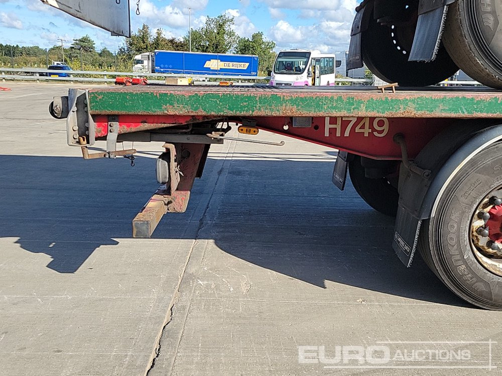 Бордово полуремарке/ Платформа 2012 SDC Tri Axle Flatbed Trailer (3 of): снимка 17