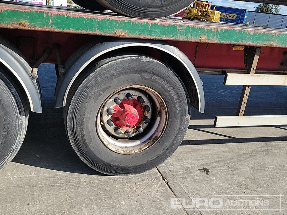 Бордово полуремарке/ Платформа 2012 SDC Tri Axle Flatbed Trailer (3 of): снимка 14