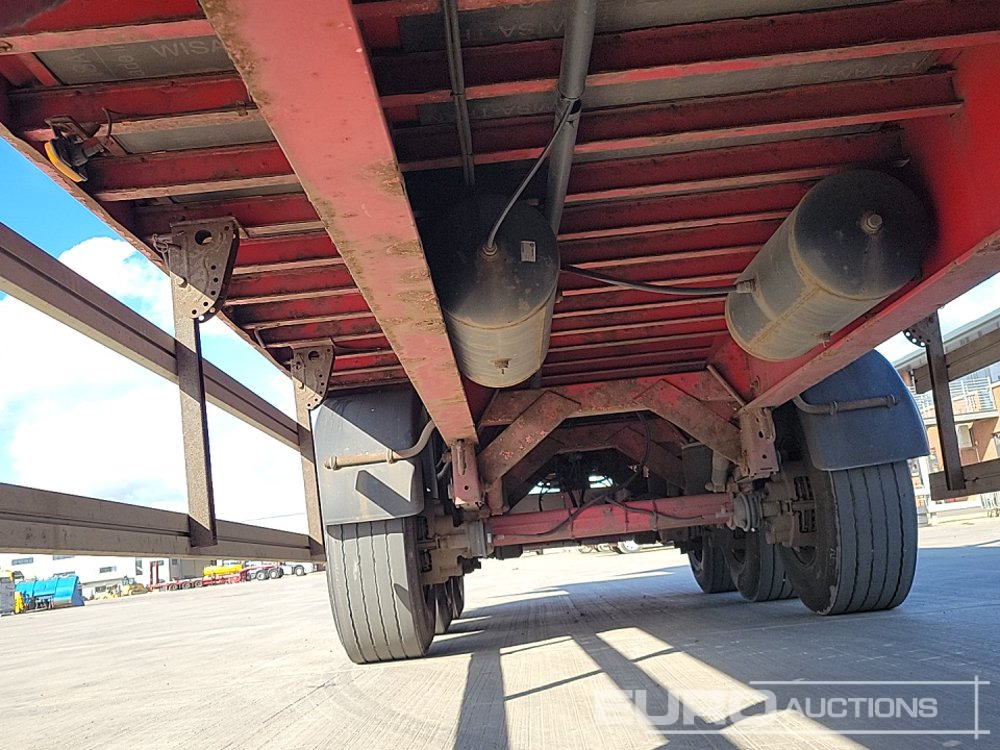 Бордово полуремарке/ Платформа 2012 SDC Tri Axle Flatbed Trailer (3 of): снимка 22
