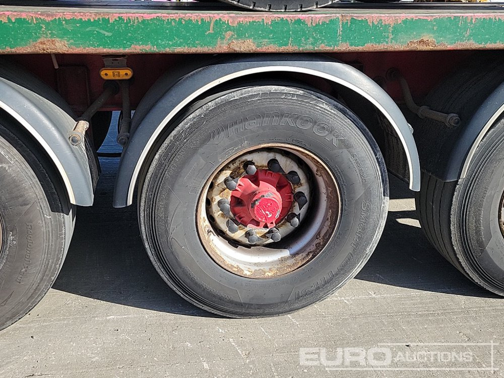 Бордово полуремарке/ Платформа 2012 SDC Tri Axle Flatbed Trailer (3 of): снимка 13