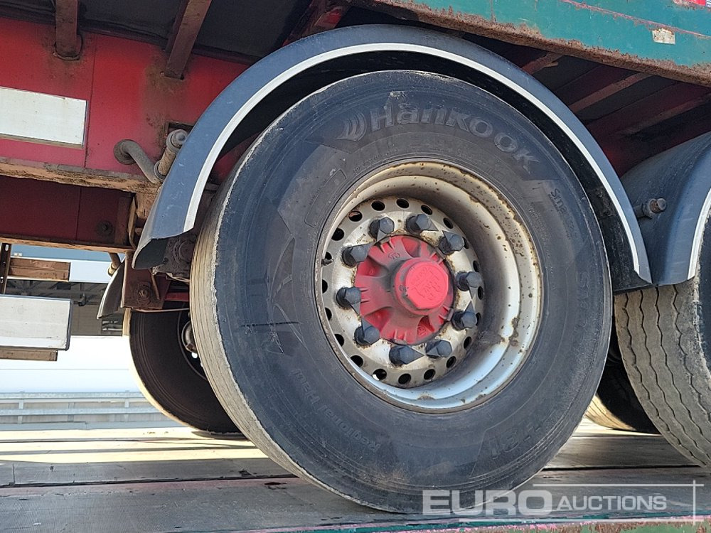 Бордово полуремарке/ Платформа 2012 SDC Tri Axle Flatbed Trailer (3 of): снимка 35