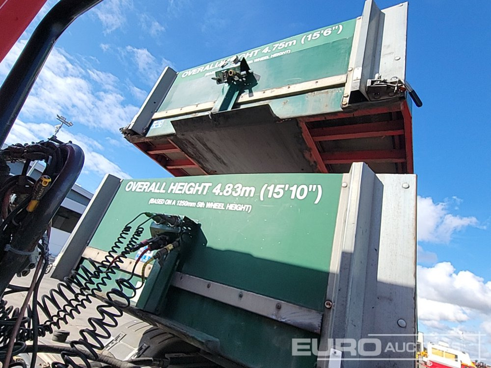 Бордово полуремарке/ Платформа 2012 SDC Tri Axle Flatbed Trailer (3 of): снимка 8