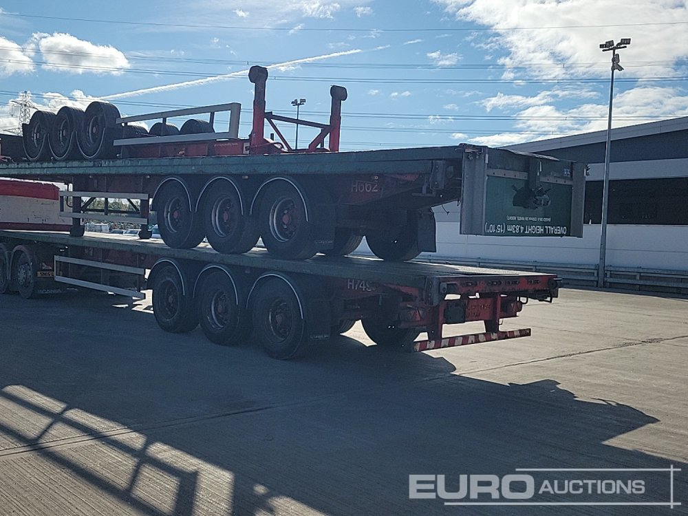 2012 SDC Tri Axle Flatbed Trailer (3 of) - Бордово полуремарке/ Платформа: снимка 3 2012 SDC Tri Axle Flatbed Trailer (3 of) - Бордово полуремарке/ Платформа: снимка 3