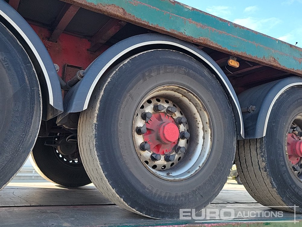 Бордово полуремарке/ Платформа 2012 SDC Tri Axle Flatbed Trailer (3 of): снимка 36