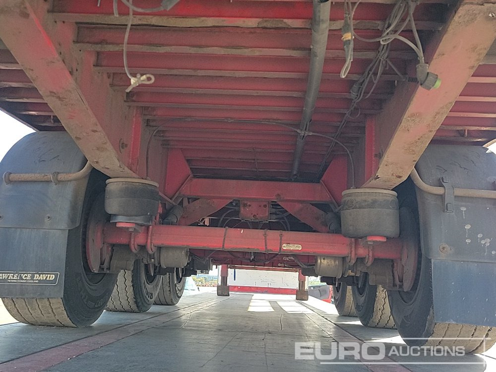 Бордово полуремарке/ Платформа 2012 SDC Tri Axle Flatbed Trailer (3 of): снимка 42