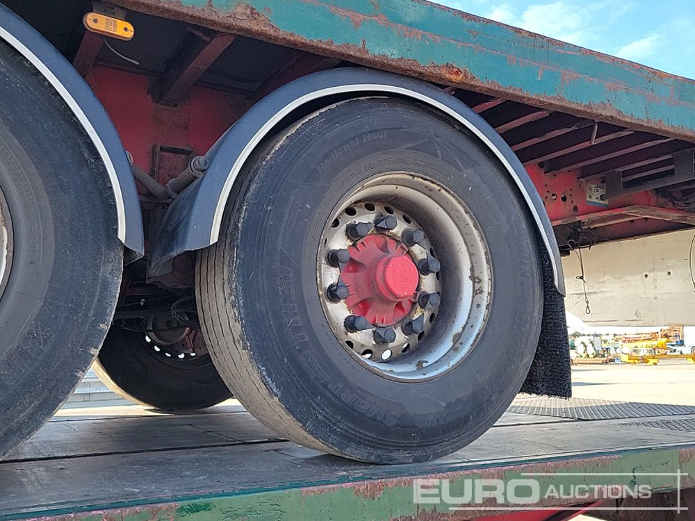 Бордово полуремарке/ Платформа 2012 SDC Tri Axle Flatbed Trailer (3 of): снимка 37