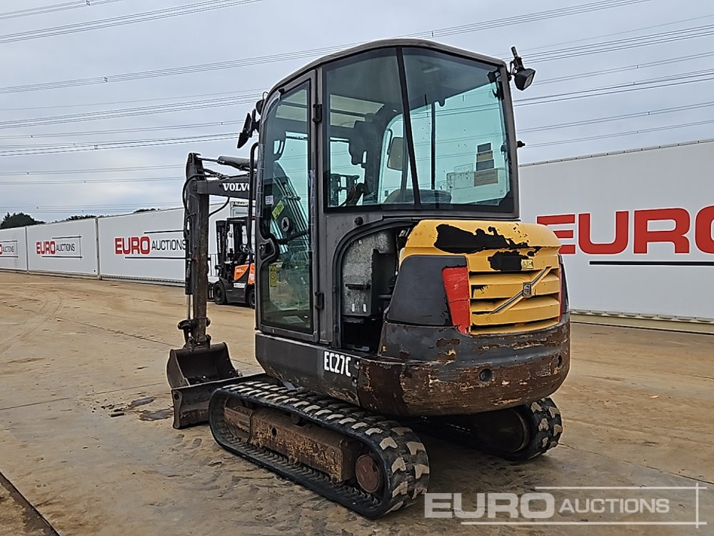 2012 Volvo EC27C - Мини багер: снимка 3 2012 Volvo EC27C - Мини багер: снимка 3