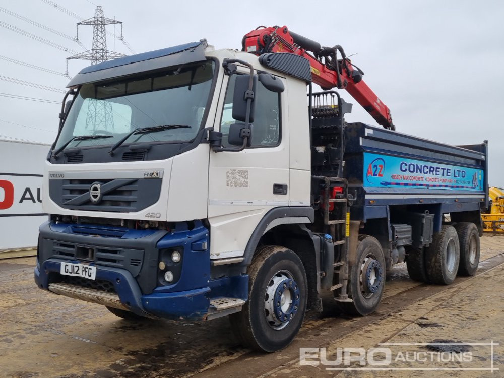 2012 Volvo FMX420 - Самосвал камион, Камион с кран: снимка 1 2012 Volvo FMX420 - Самосвал камион, Камион с кран: снимка 1