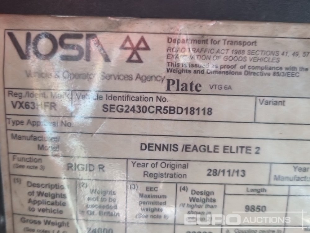 Боклукчийска кола 2013 Dennis Elite 2: снимка 45