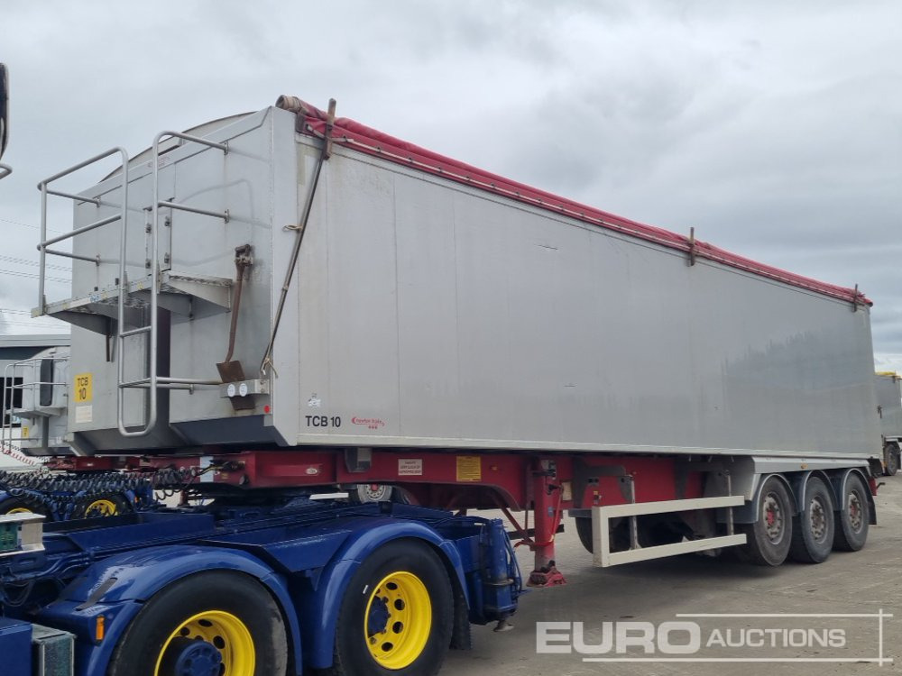 2013 Fruehauf Tri Axle Bulk Tipping Trailer, Lift Axle, Easy Sheet - Самосвал полуремарке: снимка 1 2013 Fruehauf Tri Axle Bulk Tipping Trailer, Lift Axle, Easy Sheet - Самосвал полуремарке: снимка 1
