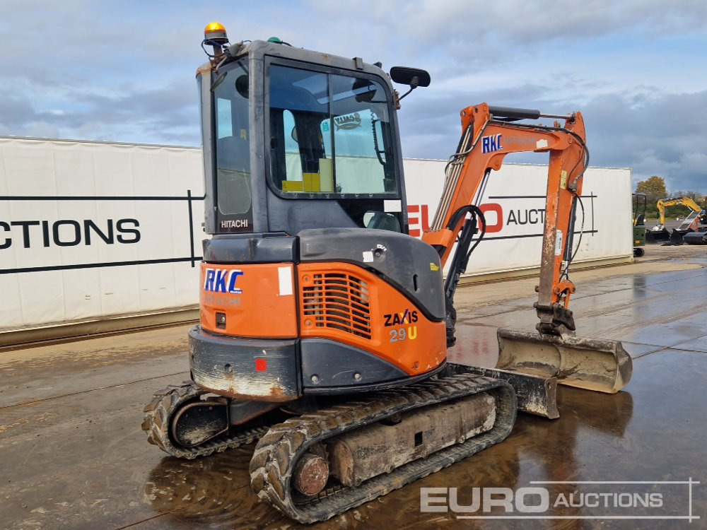 2013 Hitachi ZX29U-3 CLR - Мини багер: снимка 5 2013 Hitachi ZX29U-3 CLR - Мини багер: снимка 5