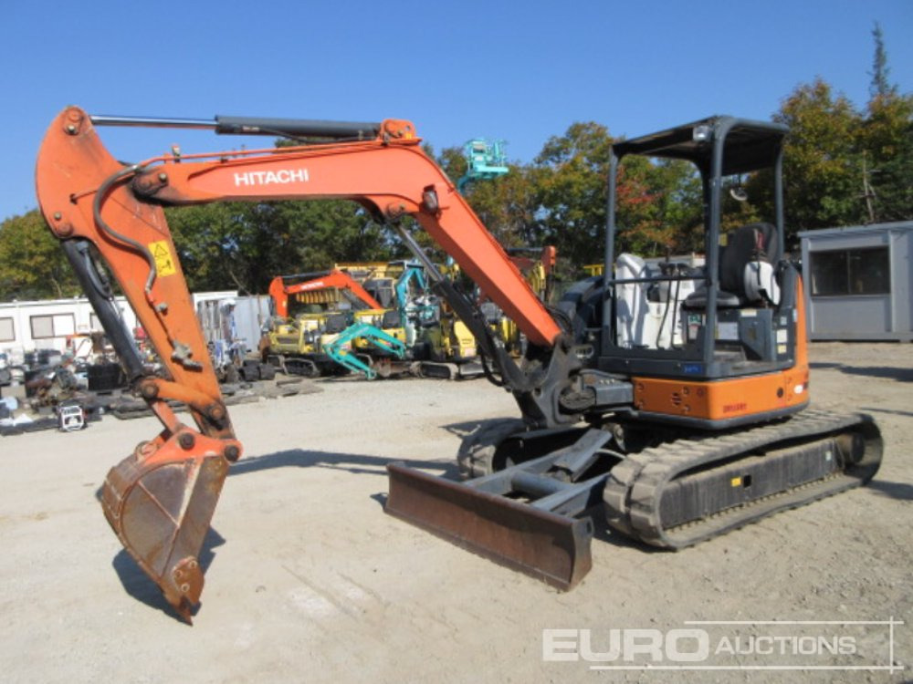 2013 Hitachi ZX40U-5A Rubber Tracks, Blade, Offset, Piped, Bucket - Мини багер: снимка 3 2013 Hitachi ZX40U-5A Rubber Tracks, Blade, Offset, Piped, Bucket - Мини багер: снимка 3