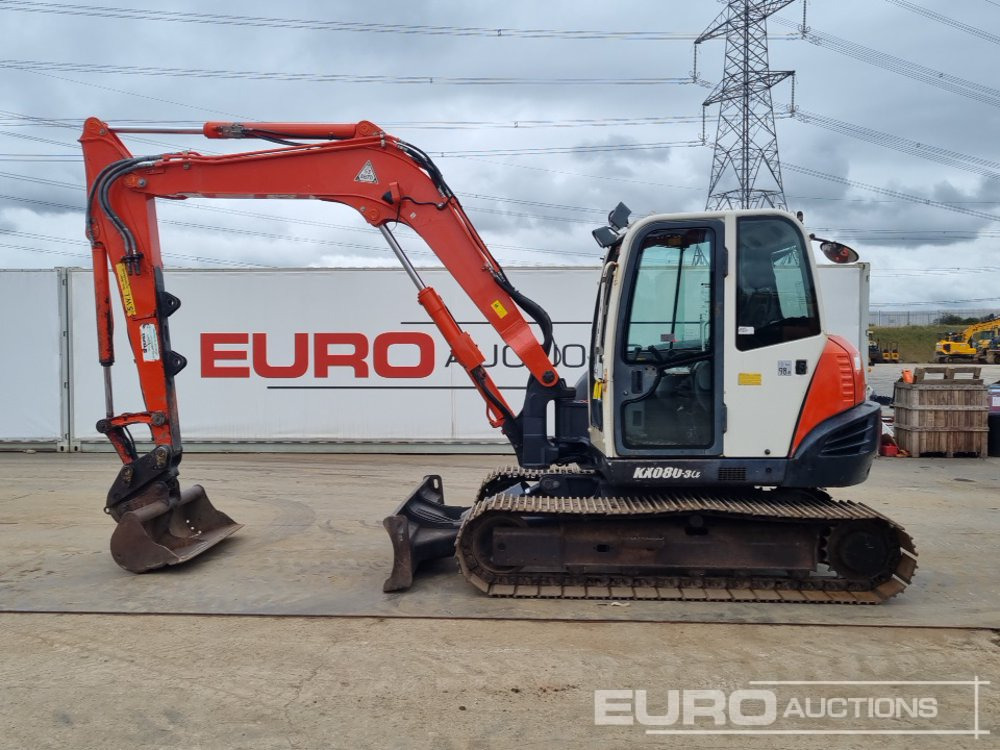 2013 Kubota KX080-3 - Мини багер: снимка 2 2013 Kubota KX080-3 - Мини багер: снимка 2