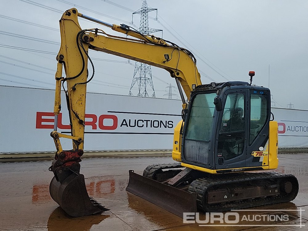 2013 New Holland Kobelco E75CSR - Мини багер: снимка 1 2013 New Holland Kobelco E75CSR - Мини багер: снимка 1