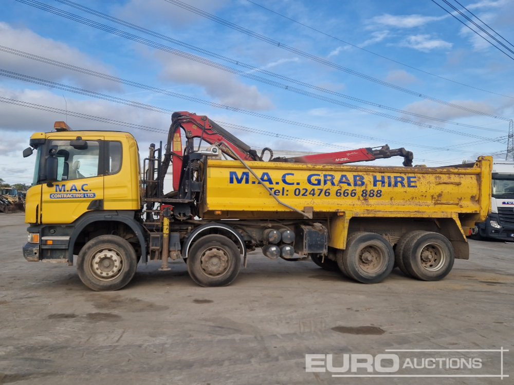 2013 Scania P400 - Самосвал камион, Камион с кран: снимка 2 2013 Scania P400 - Самосвал камион, Камион с кран: снимка 2